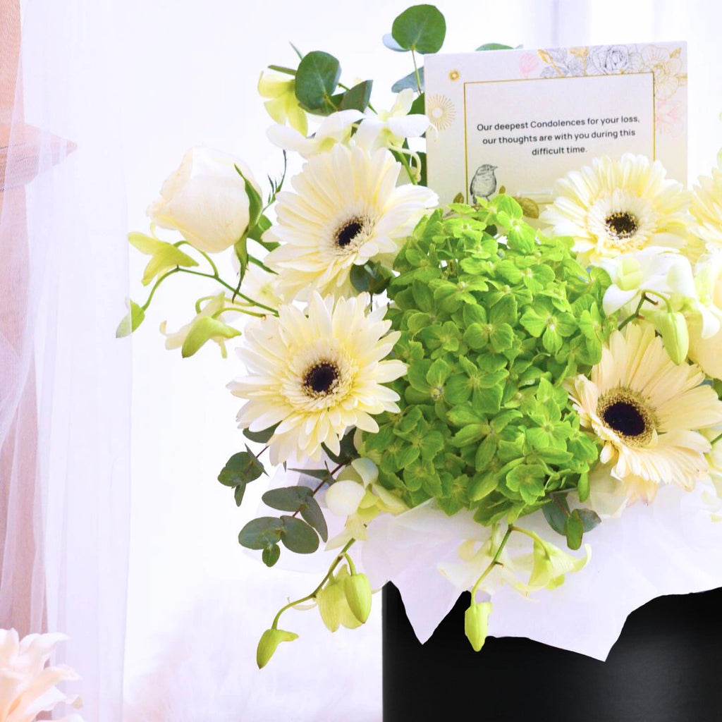 Emerald Solace Memorial | Condolences Flower Box - 4