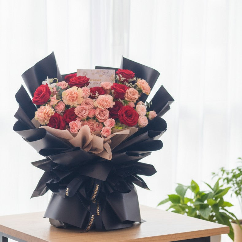 Enchanting Eternity Roses Hand Bouquet