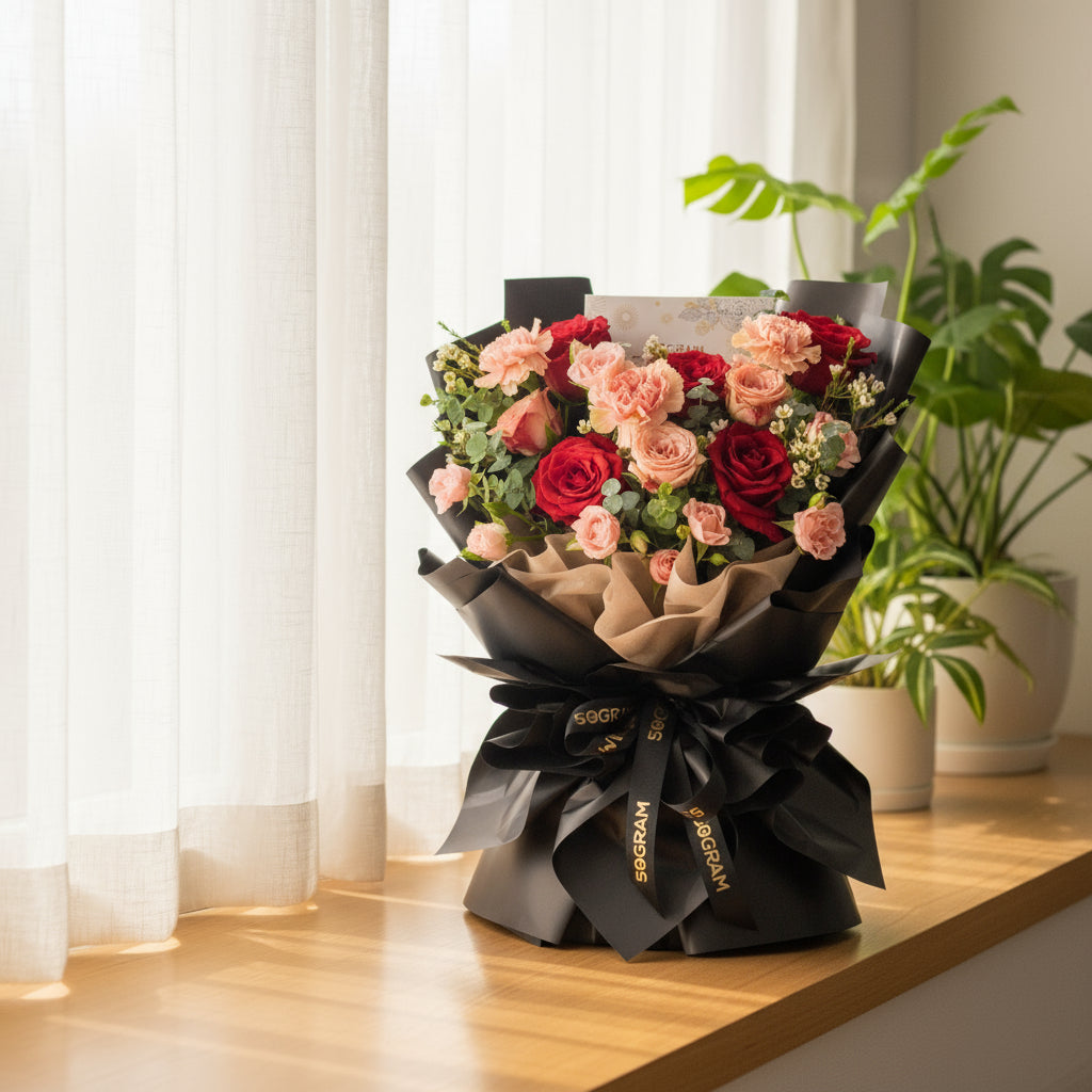 Enchanting Eternity Roses Hand Bouquet