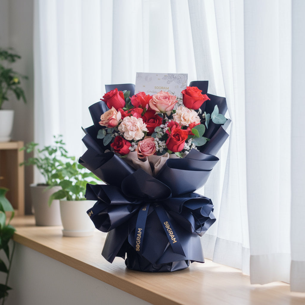 Endless Devotion Red Rose Hand Bouquet