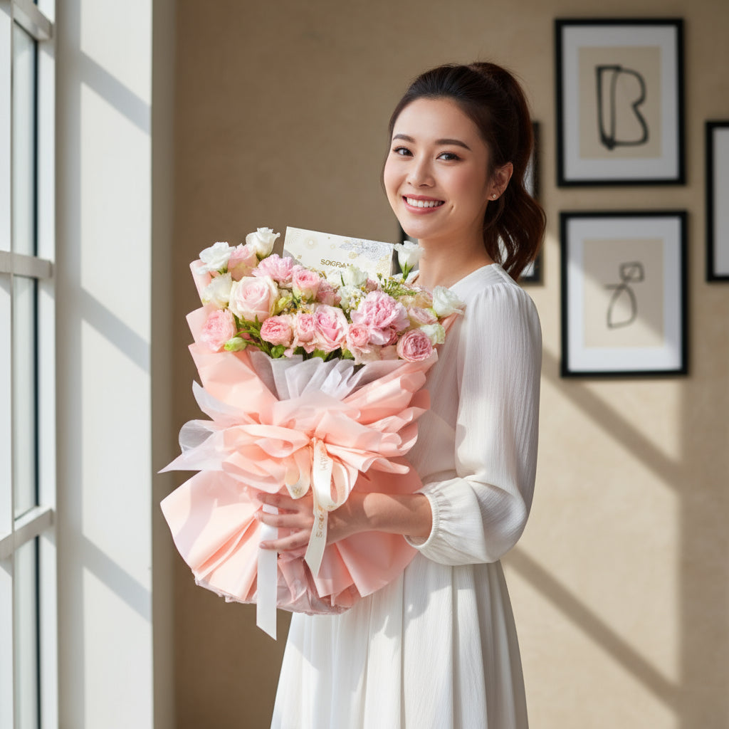 Eternal Elegance Hand Bouquet - 3
