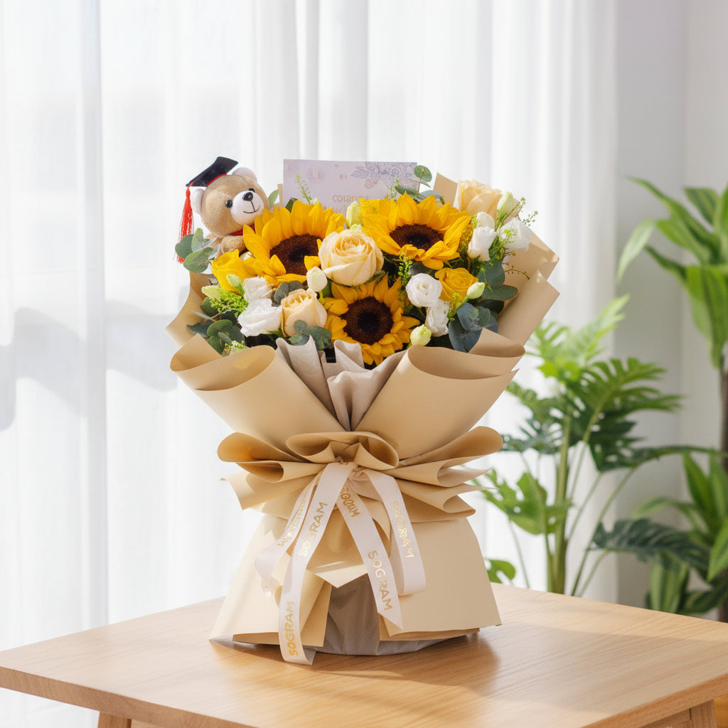Future Bright Sunflower Hand Bouquet