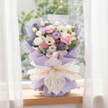 Garden of Gratitude Lilac Pink Hand Bouquet - 8