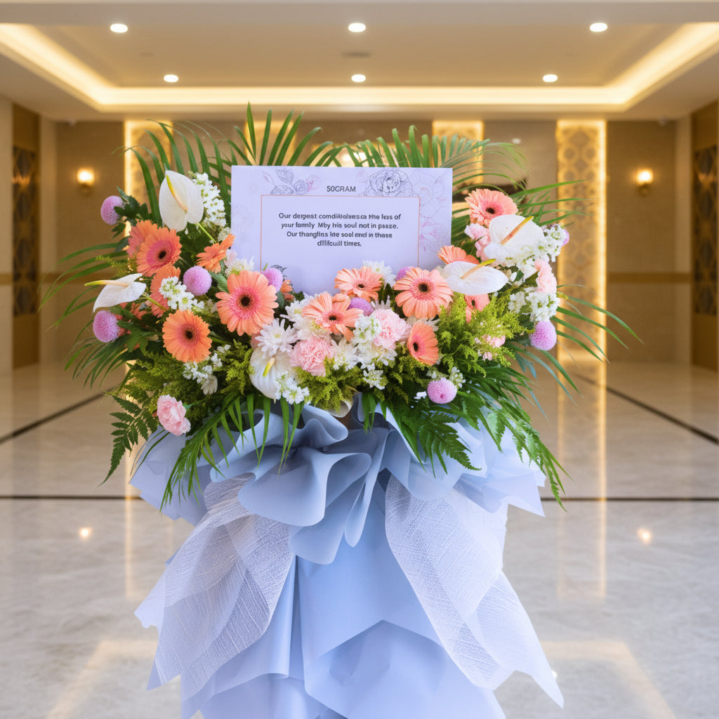 Graceful Tribute | Condolences Flower Stand - 9
