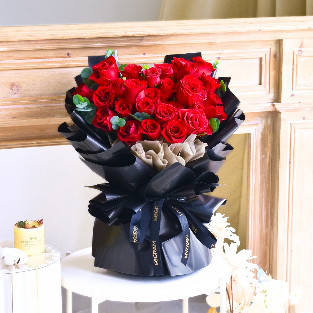 Luxuriante 33 Red Roses Hand Bouquet - 6