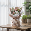 Neutral Muse Cappuccino Roses Hand Bouquet