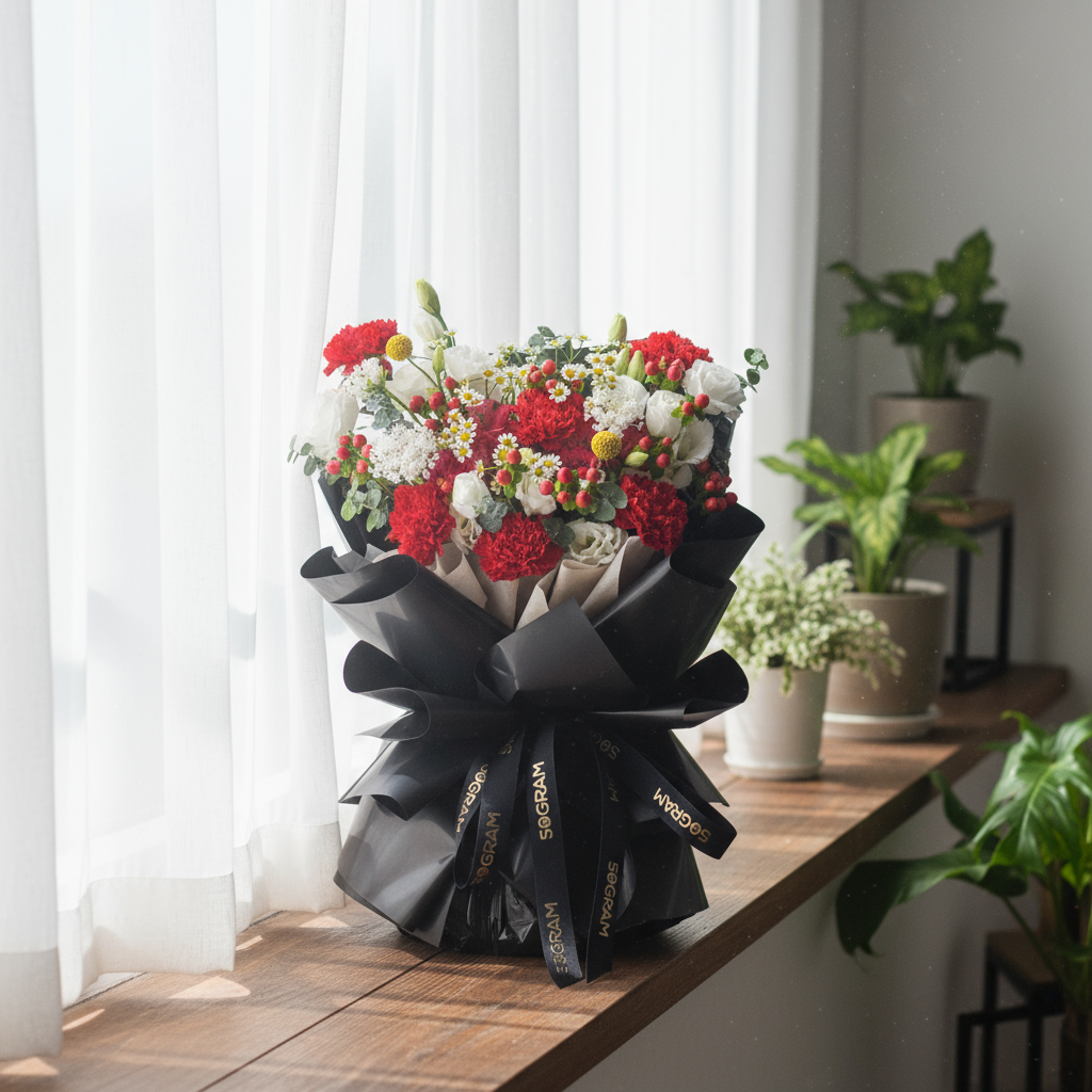 Noir Muse Hand Bouquet