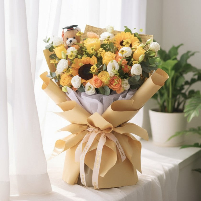 Rise and Bloom Hand Bouquet