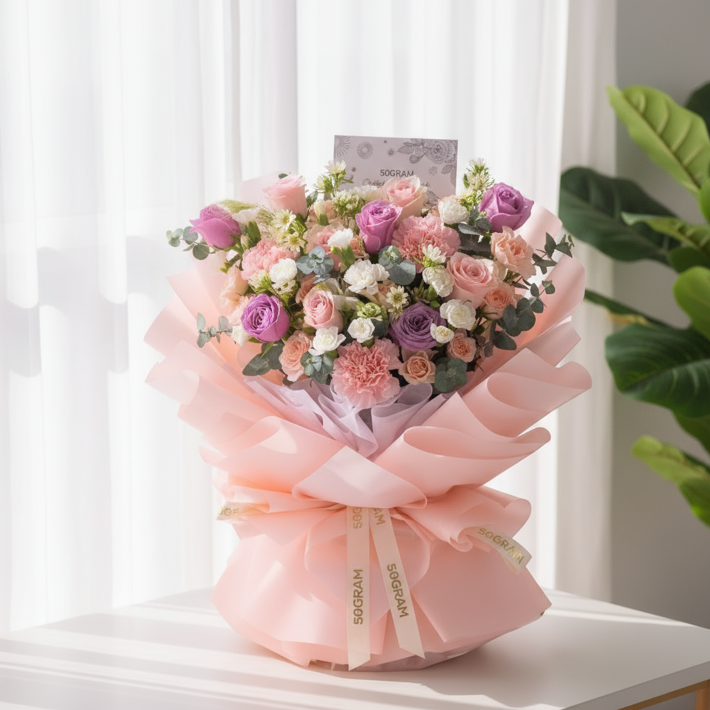 Romantic Whispers Hand Bouquet