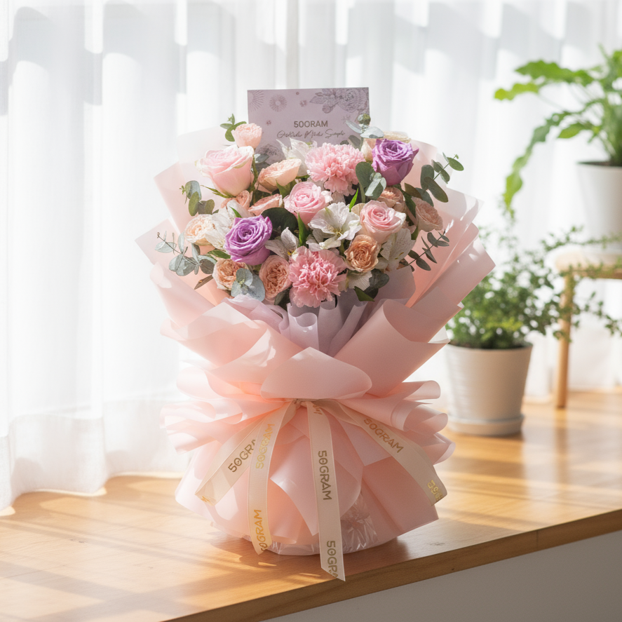 Romantic Whispers Hand Bouquet