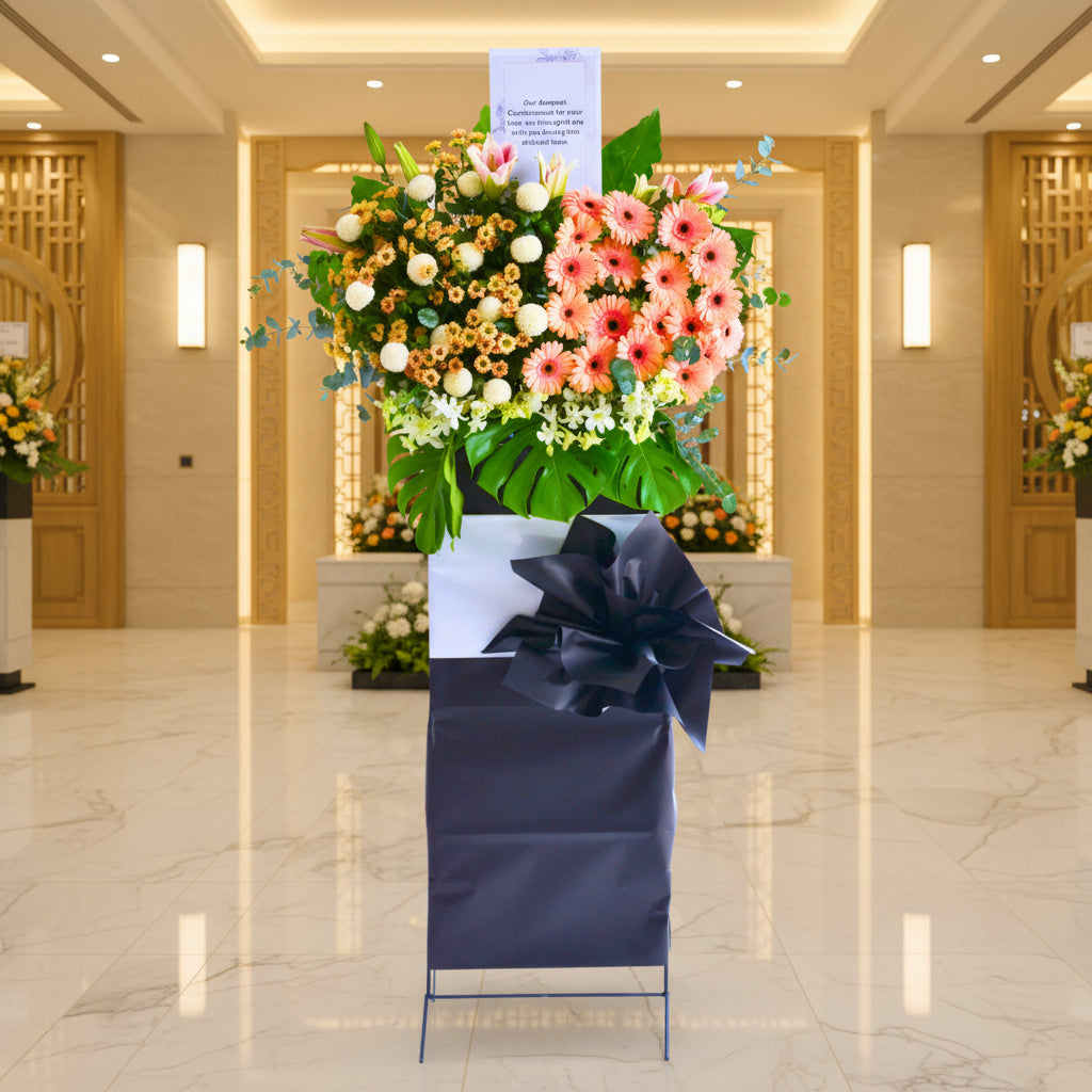Serene Harmony | Condolences Flower Stand - 2