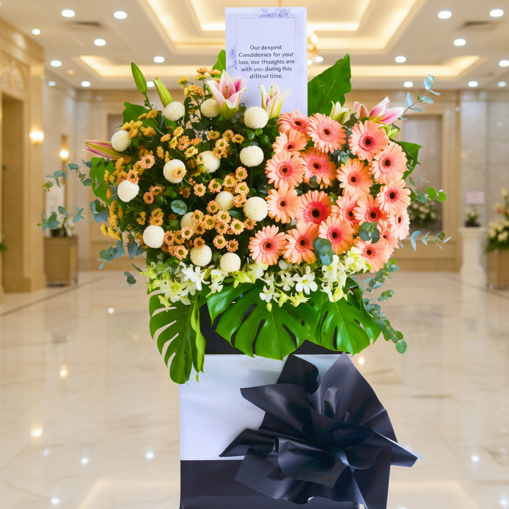 Serene Harmony | Condolences Flower Stand - 10