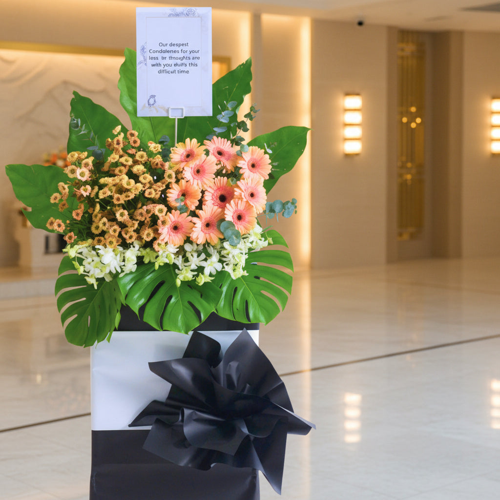 Serene Harmony | Condolences Flower Stand - 9
