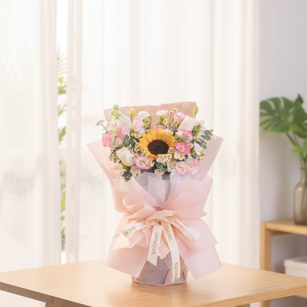 Sugar Sun Sunflower Hand Bouquet