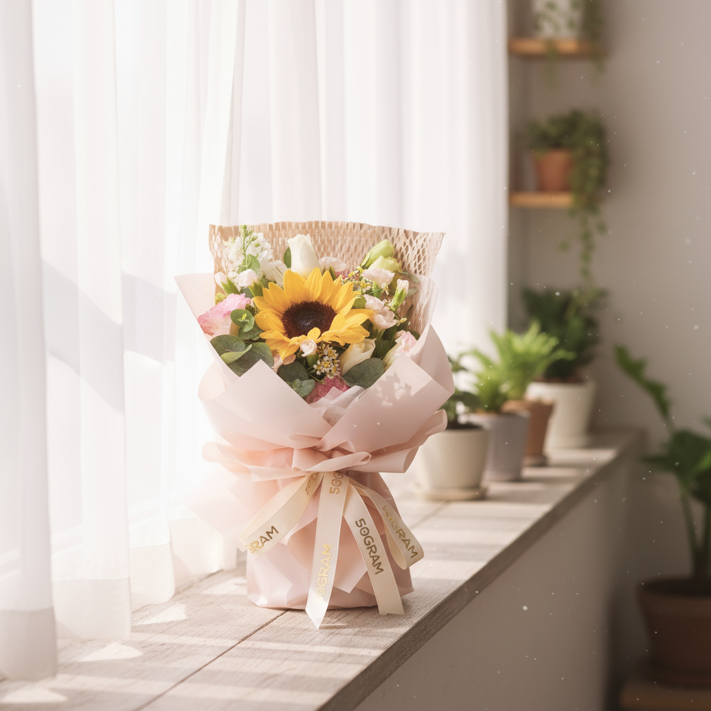 Sugar Sun Sunflower Hand Bouquet