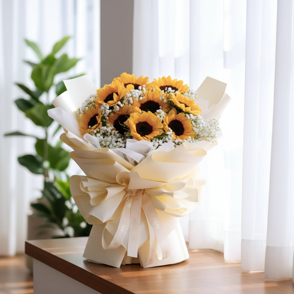 Sunny Blooms Sunflower Hand Bouquet