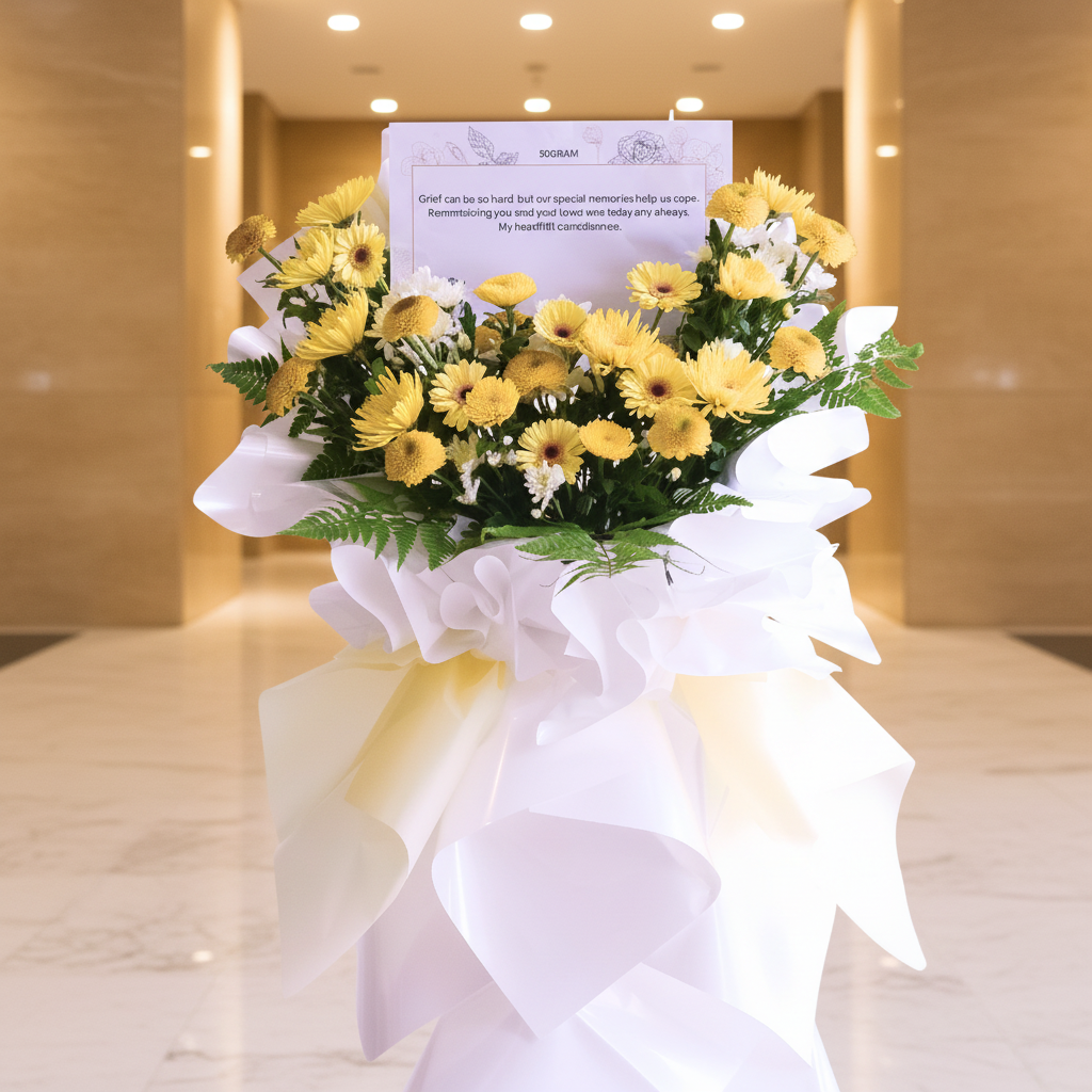 Calm Reflections | Condolences Flower Stand