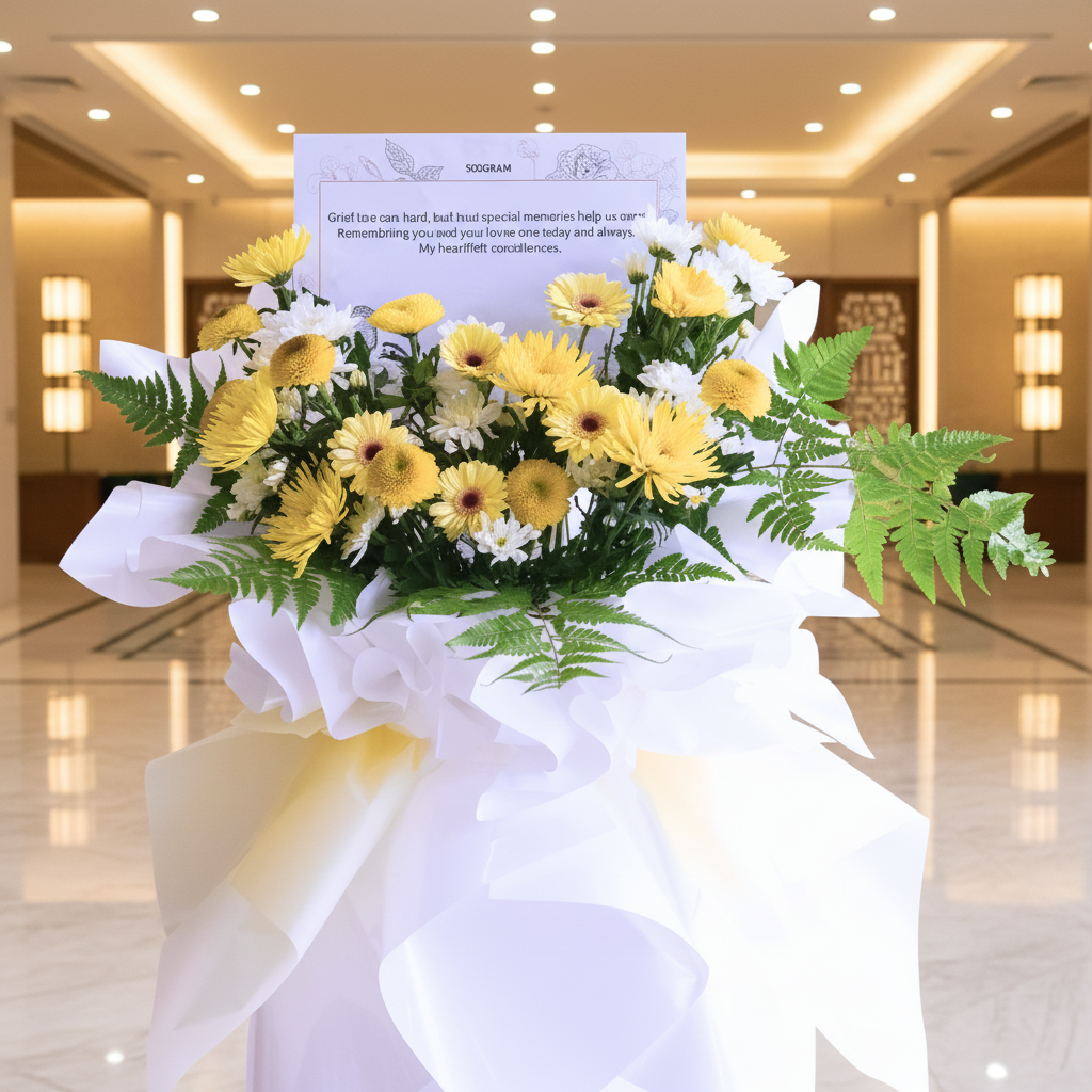Calm Reflections | Condolences Flower Stand - 10
