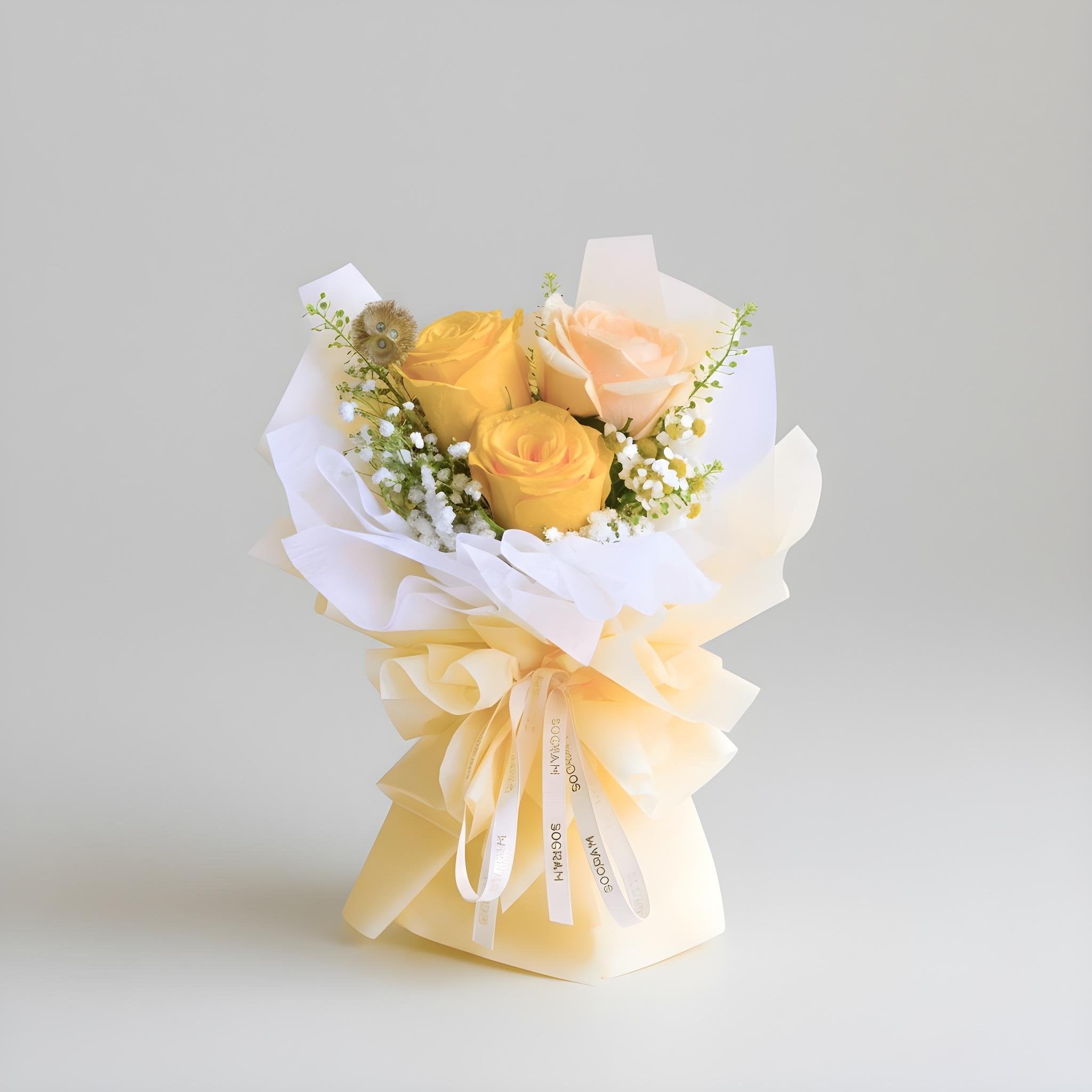 Yellow Hope Mini Hand Bouquet image 0