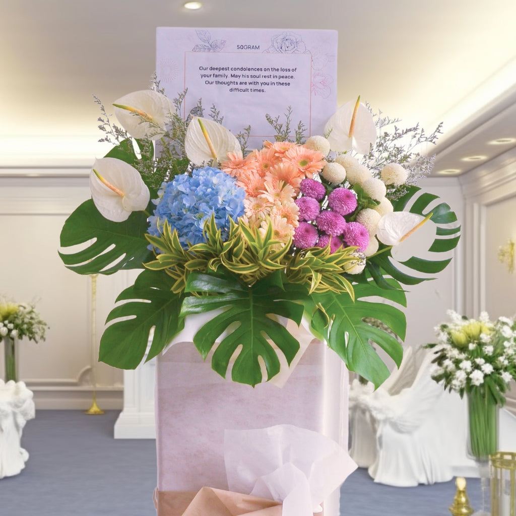 Harmony's Embrace | Condolences Flower Stand image 3