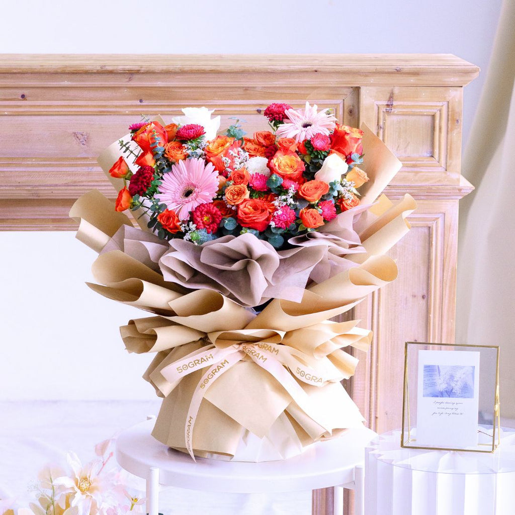 Pink Glow Posy Pink Daisy Hand Bouquet image 10