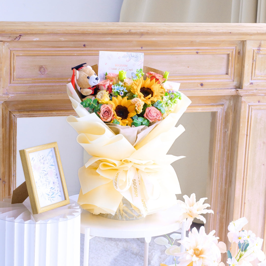 Honor Bloom Sunflower Hand Bouquet image 8