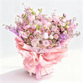 Noble Bloom Pink Roses Hand Bouquet image 0