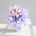 Purple Whirl Round Shape Hand Bouquet image 0