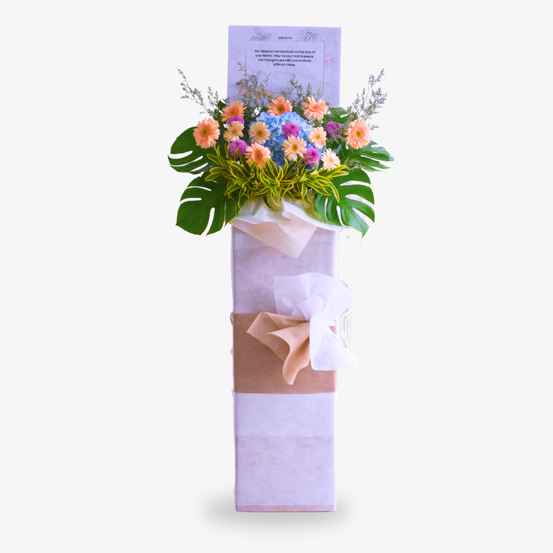 Harmony's Embrace | Condolences Flower Stand image 6