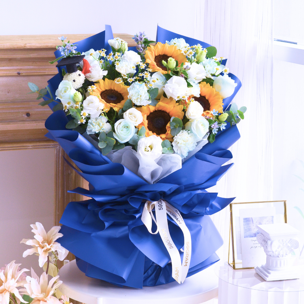 Floral Milestone Sunflower Hand Bouquet image 5