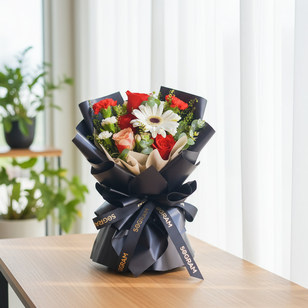 Charming Love Girlfriend's Day Hand Bouquet image 1