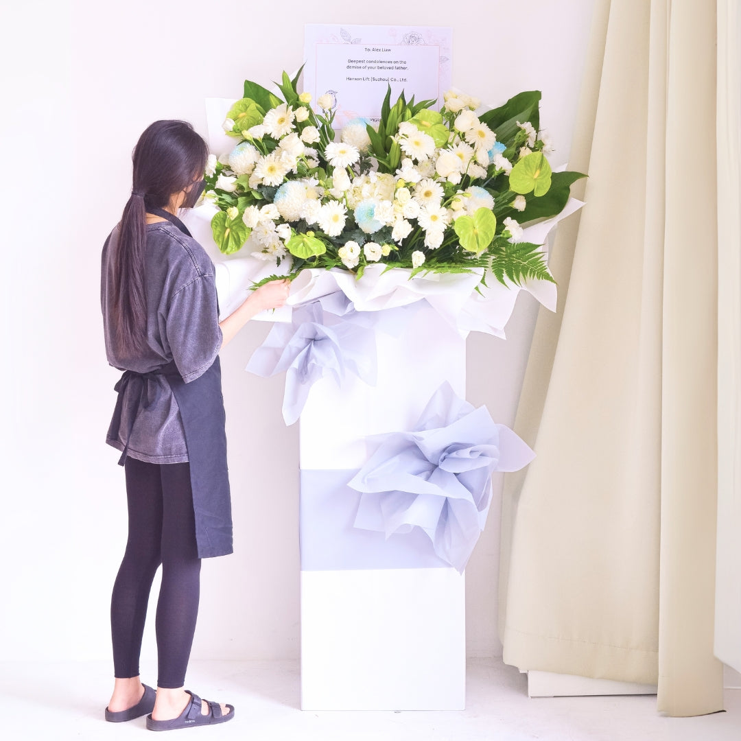Peaceful Farewell | Condolences Flower Stand image 4