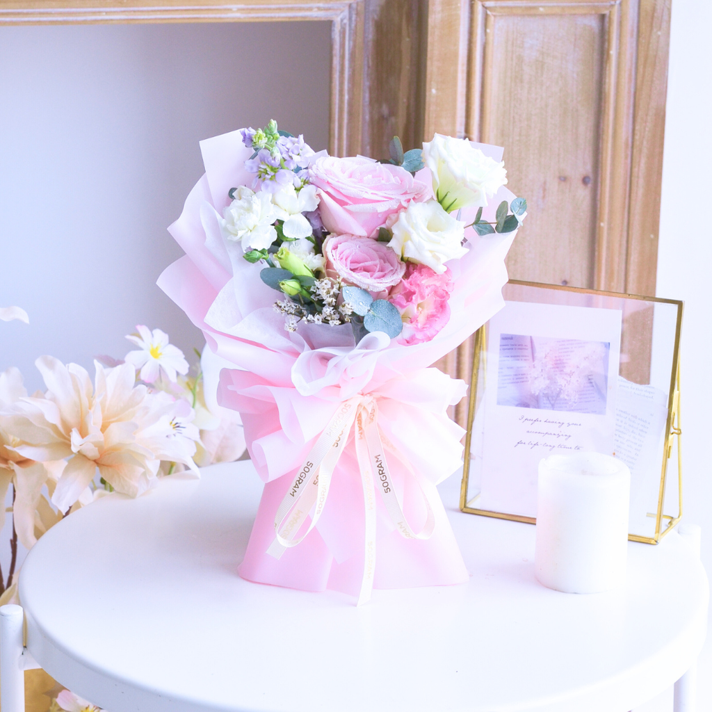 Pink Power Mini Hand Bouquet image 4