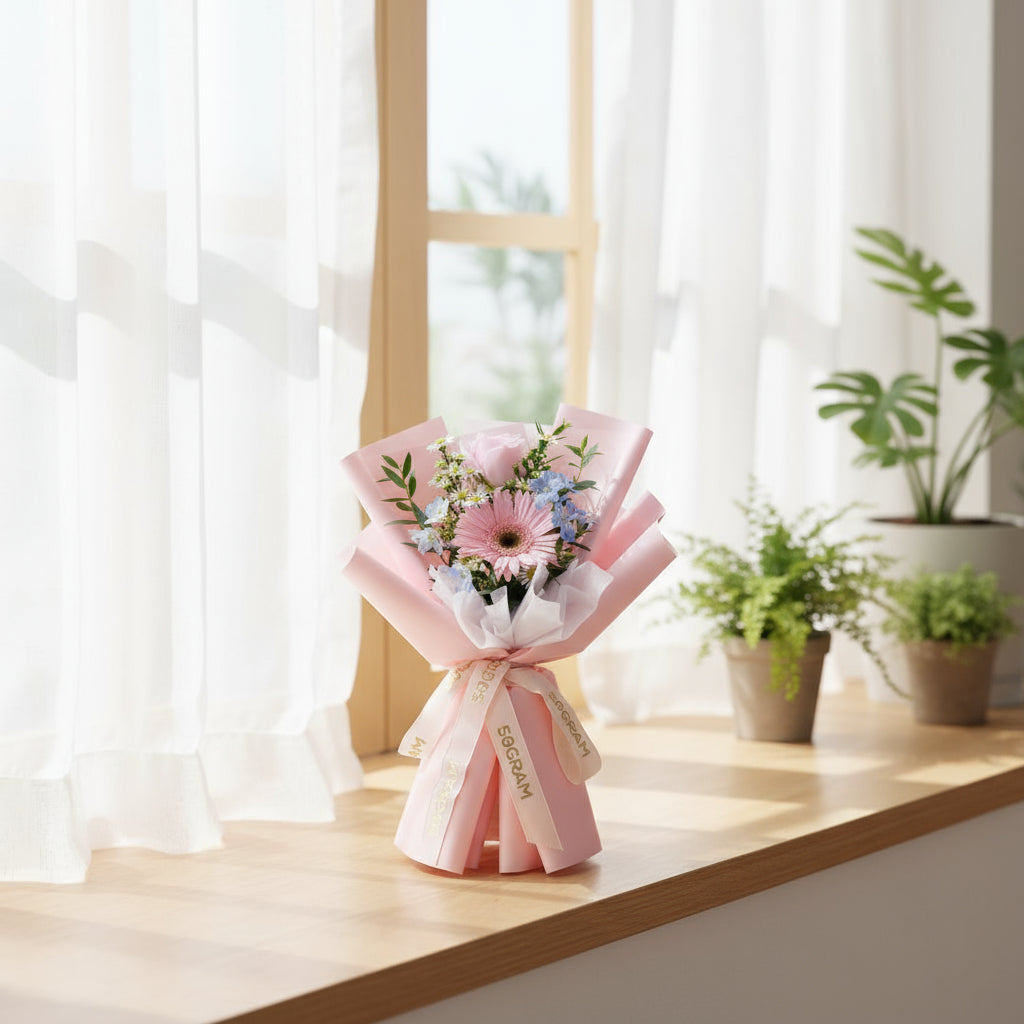 Joylet Pink Rose Hand Bouquet image 2