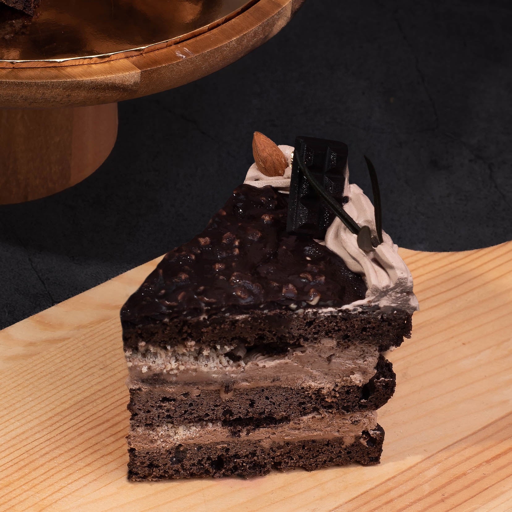 Hazelnut Chocolate Vegetarian Naked Cake - 6 inch (serve 10-20pax) image 2