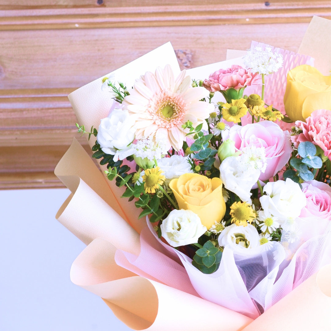 Buttercup Whimsy Yellow Roses Hand Bouquet image 11