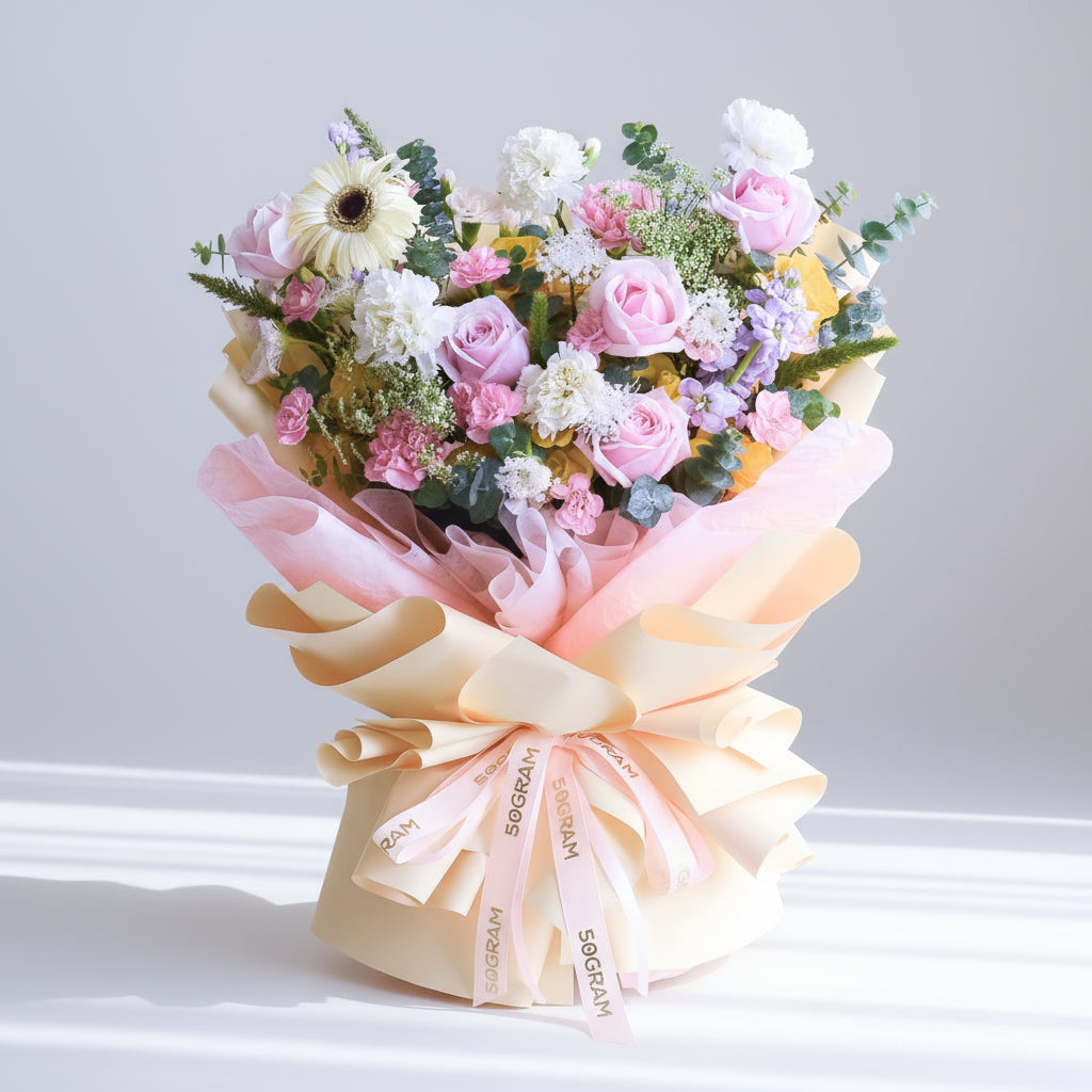 Honey Haze Hand Bouquet image 0
