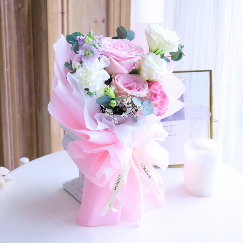 Pink Power Mini Hand Bouquet image 7