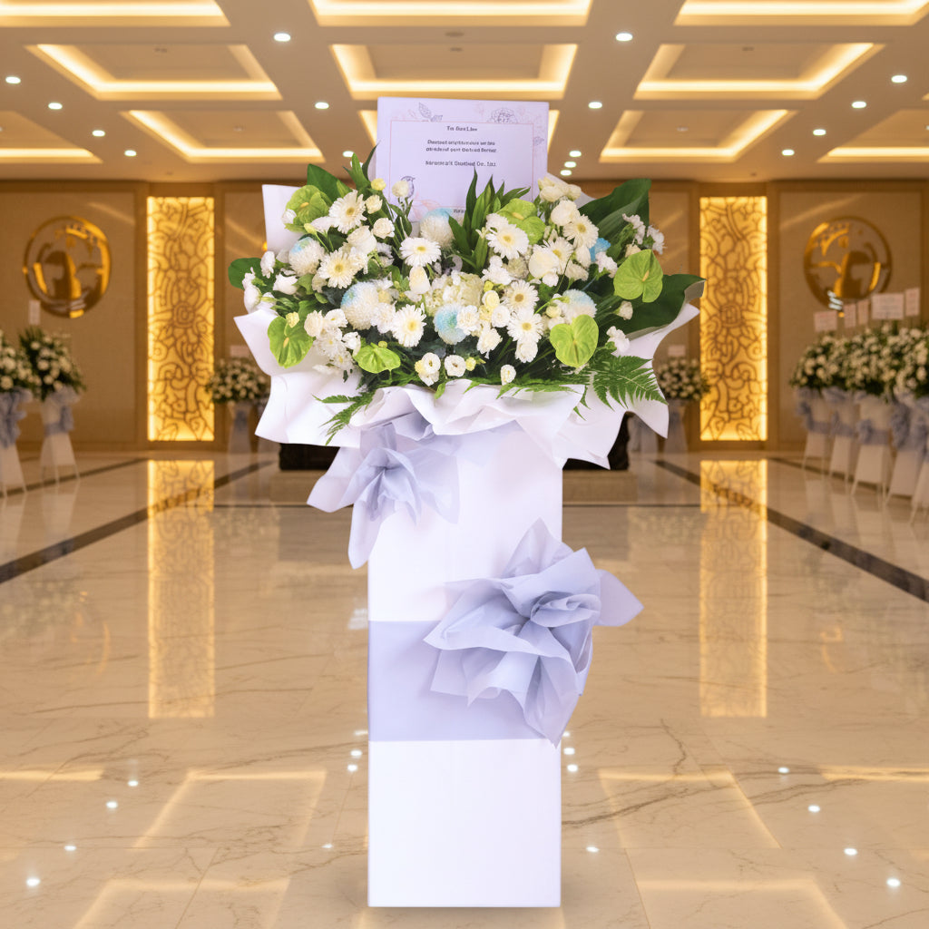 Peaceful Farewell | Condolences Flower Stand image 1