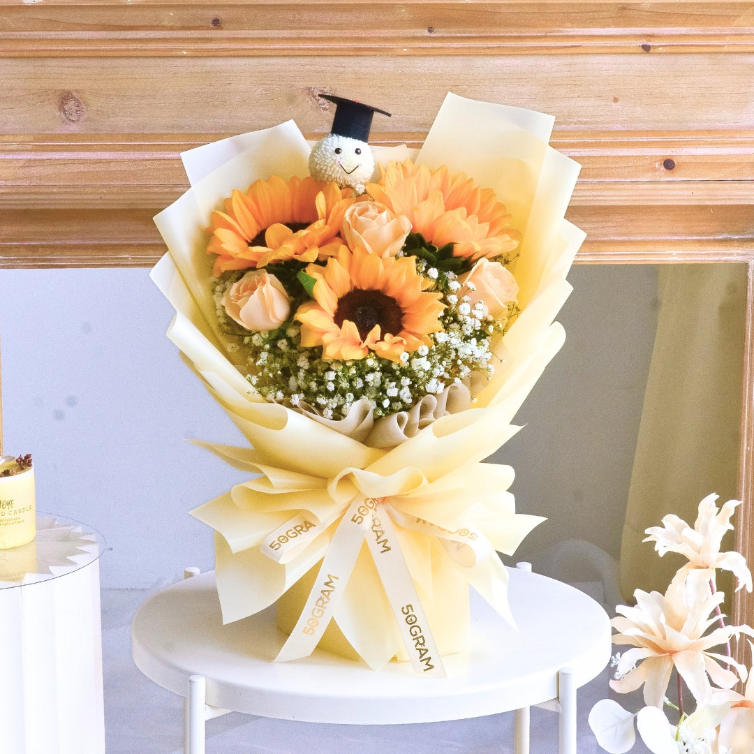 Sunny Up Sunflower Bouquet | Hand Bouquet image 3