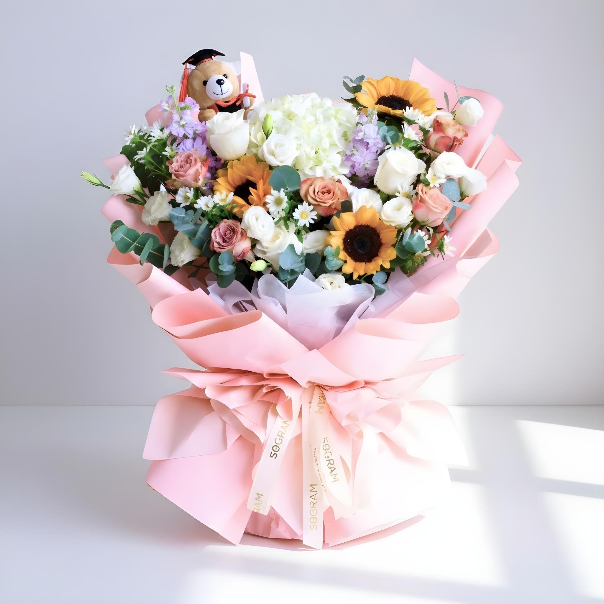 Sunrise Scholar Sunflower Hand Bouquet image 0