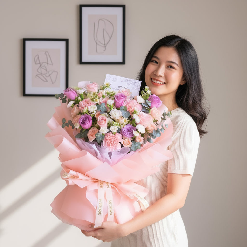 Romantic Whispers Hand Bouquet image 1