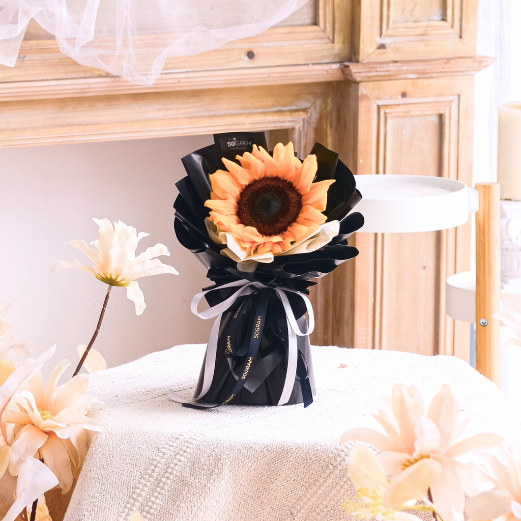 SunFlower Mini Bouquet- Single Stalk image 5