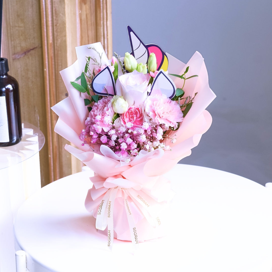 Mini Miracle Pink Carnation Bouquet image 4