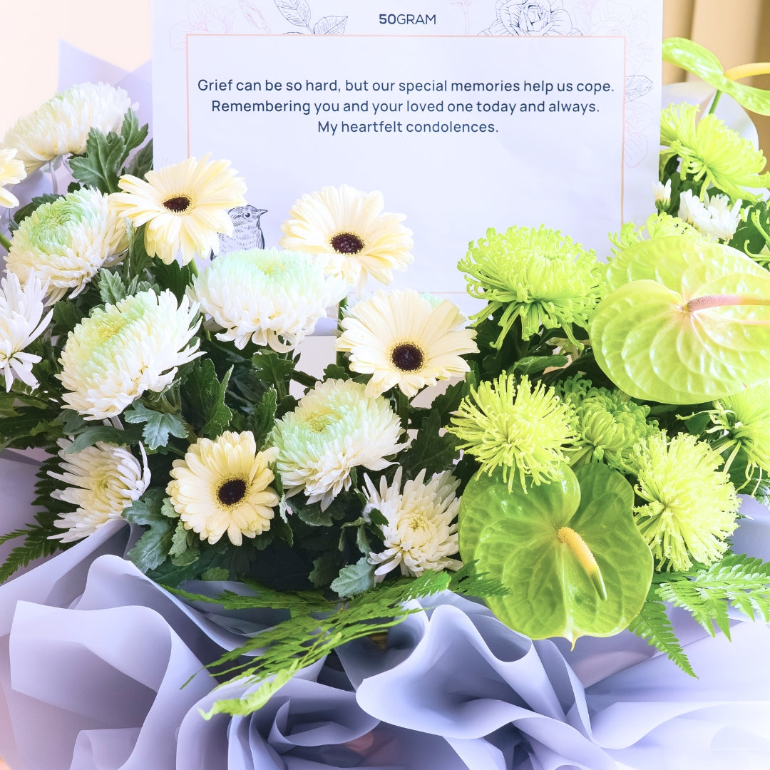 Whispering Grace | Condolences Flower Stand image 6