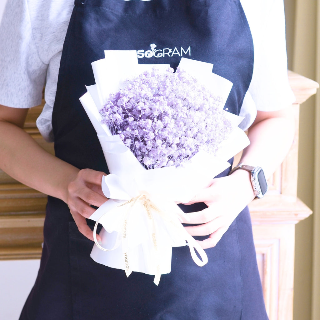 Baby Lavender Baby Breath Hand Bouquet image 16