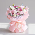 Rosy Embrace Pink Rose Hand Bouquet image 0