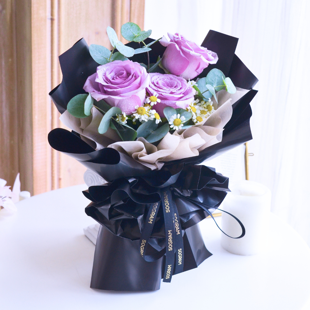 Violet Brave Mini Hand Bouquet image 5