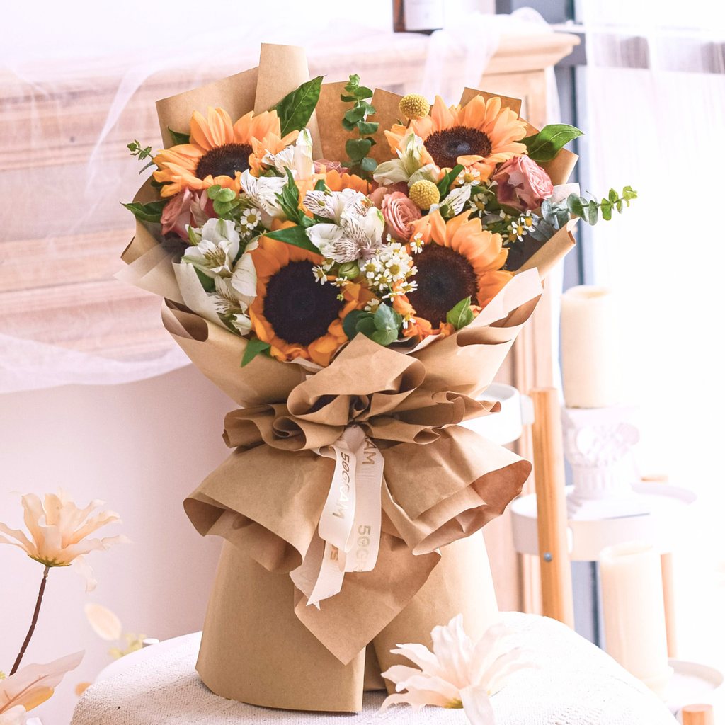 Beautiful You Sunflower Hand Bouquet image 4