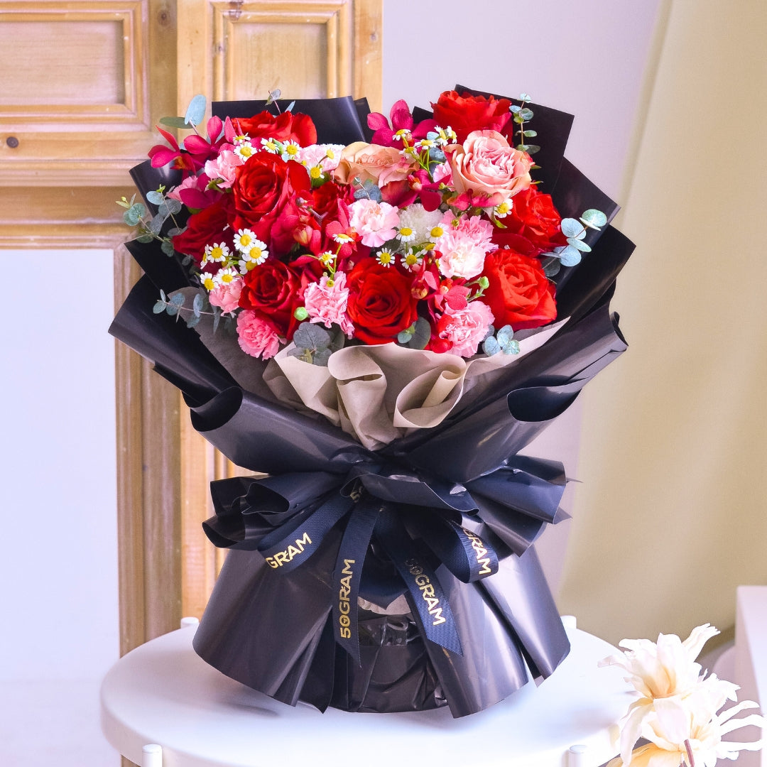 Mystic Love Red Rose Hand Bouquet image 4